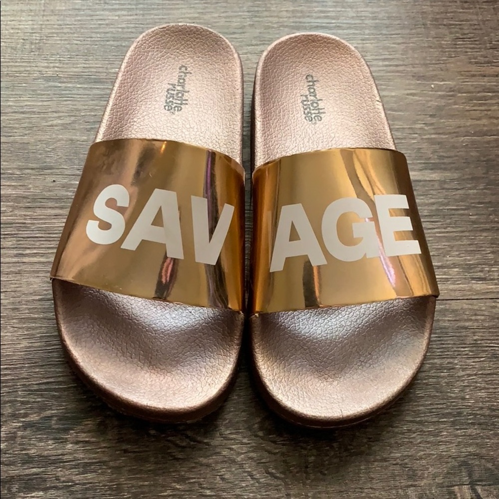 Charlotte Russe Slip on sandals